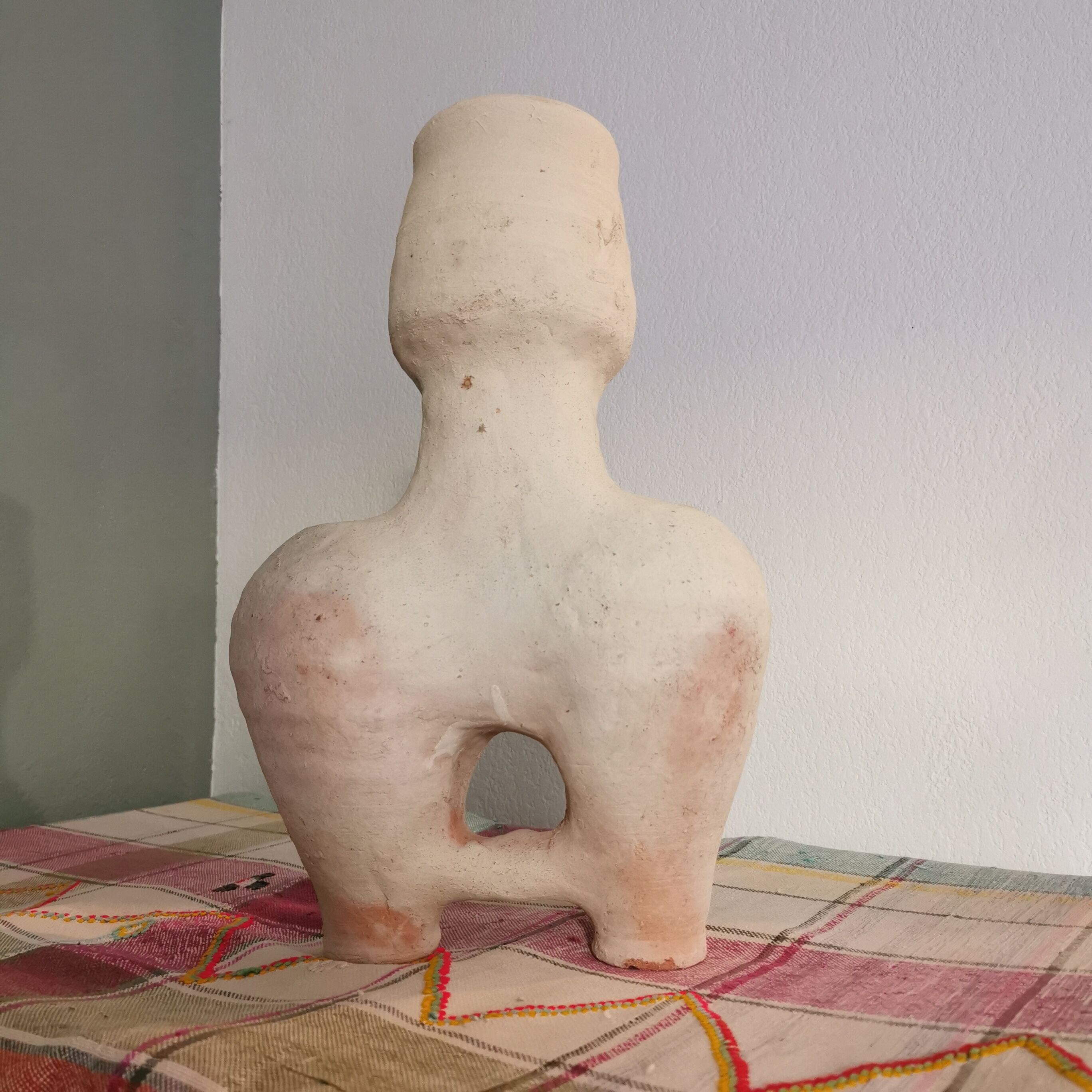 Terracotta candle holder zagora