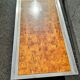 Vintage chrome and wood coffee table, 1970s