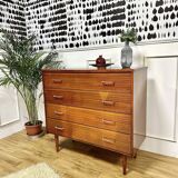 Vintage chest of drawers bobbin feet