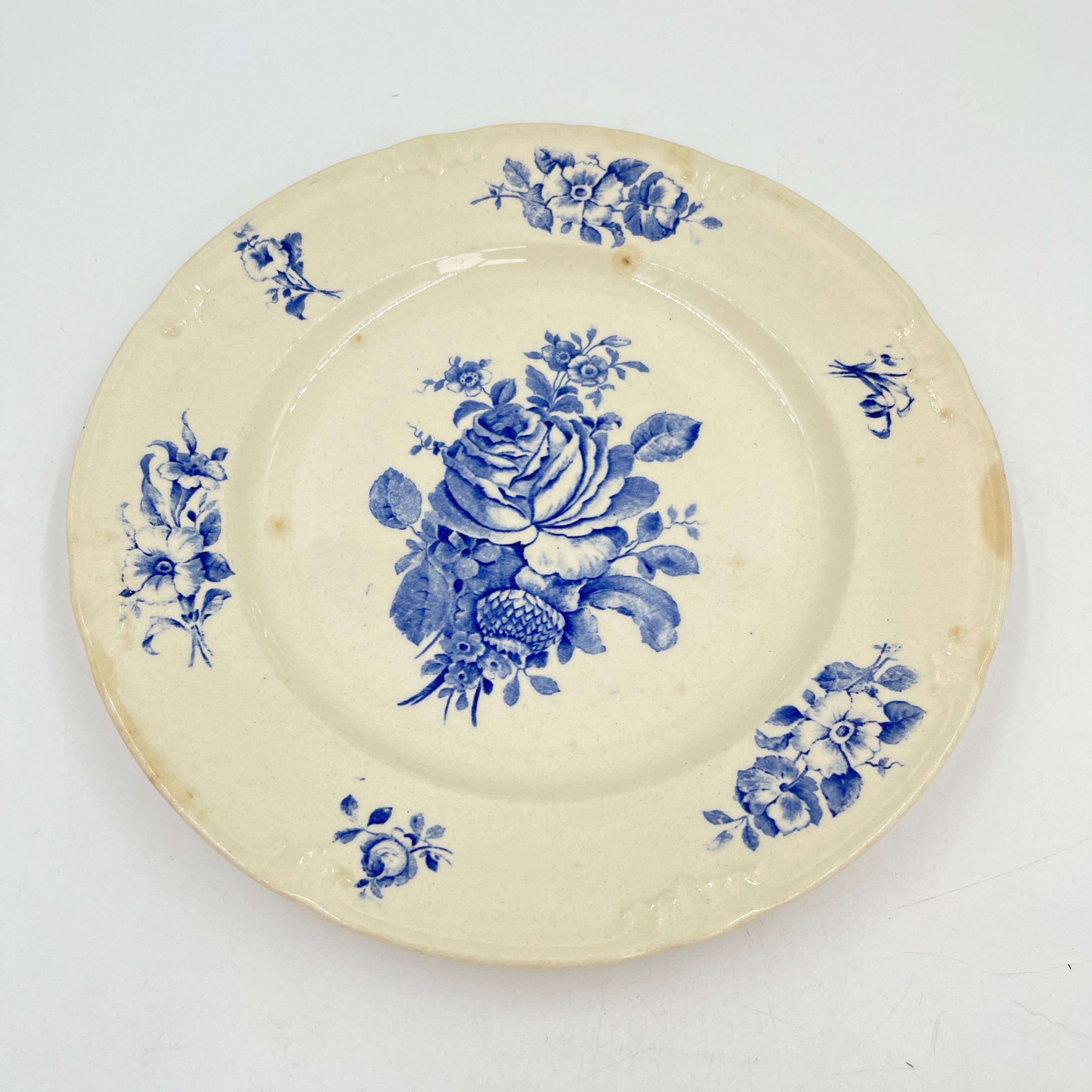 Set of 20 plates Boch Frères décor Rhodia