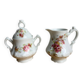 Sugar bowl & cream jug – Limoges porcelain Lafarge & Cie, 1900–1930