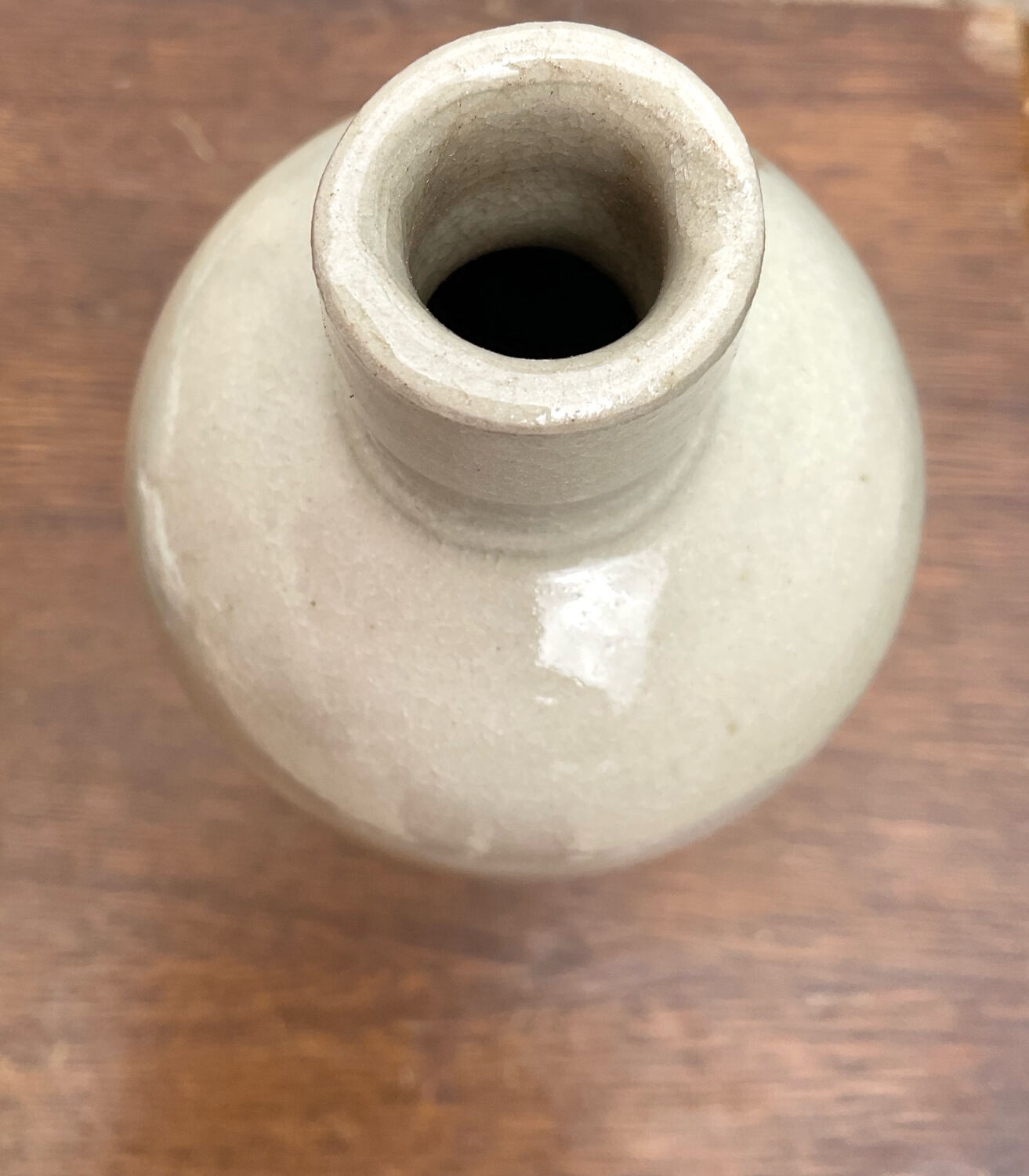 Glazed stoneware bottle