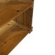 Vintage Wall shelf rack Pine wood 70s minimalist design