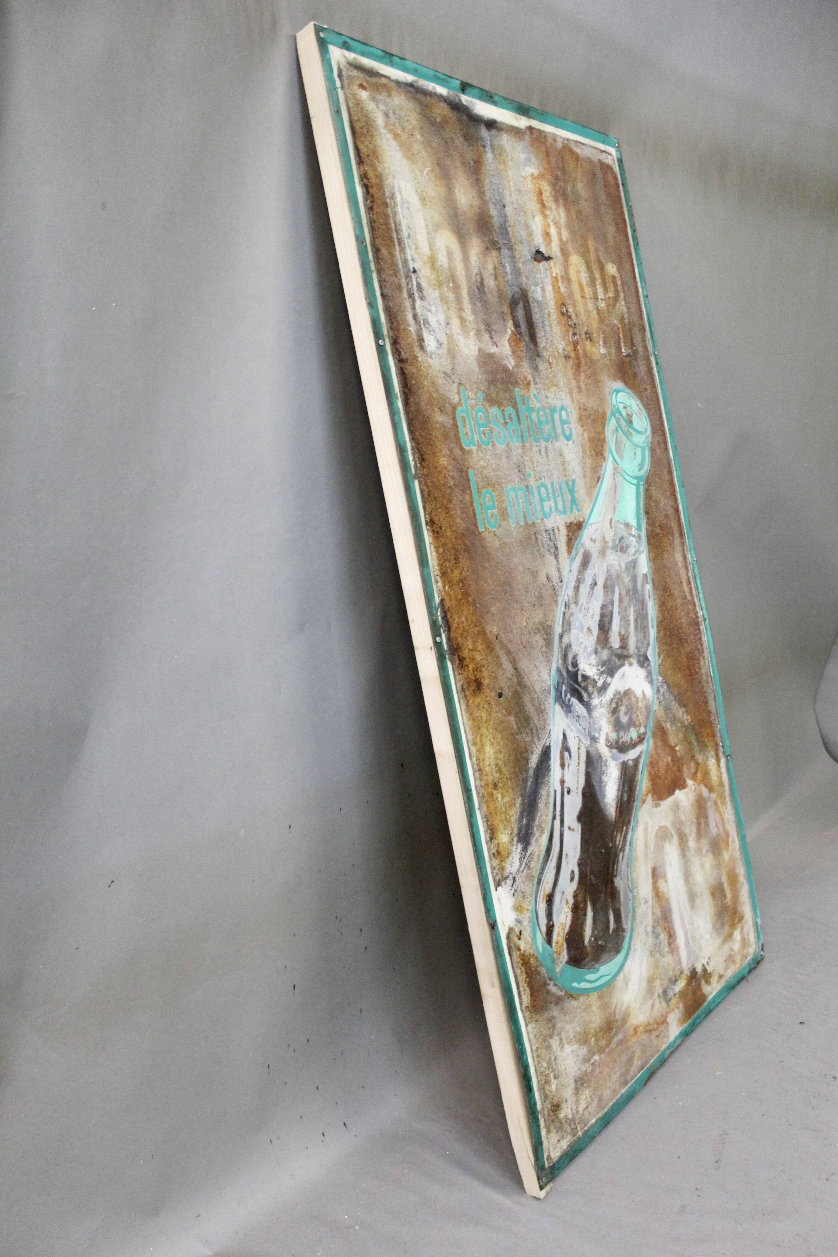 Old coca cola advertising plate 60s