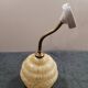 Clichy yellow glass swan neck wall light