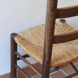 6 straw farm chairs