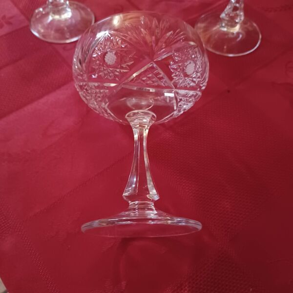 6 coupes à champagne Klein Baccarat