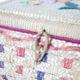 Straw and raffia sewing basket