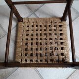 Wooden stool and rope