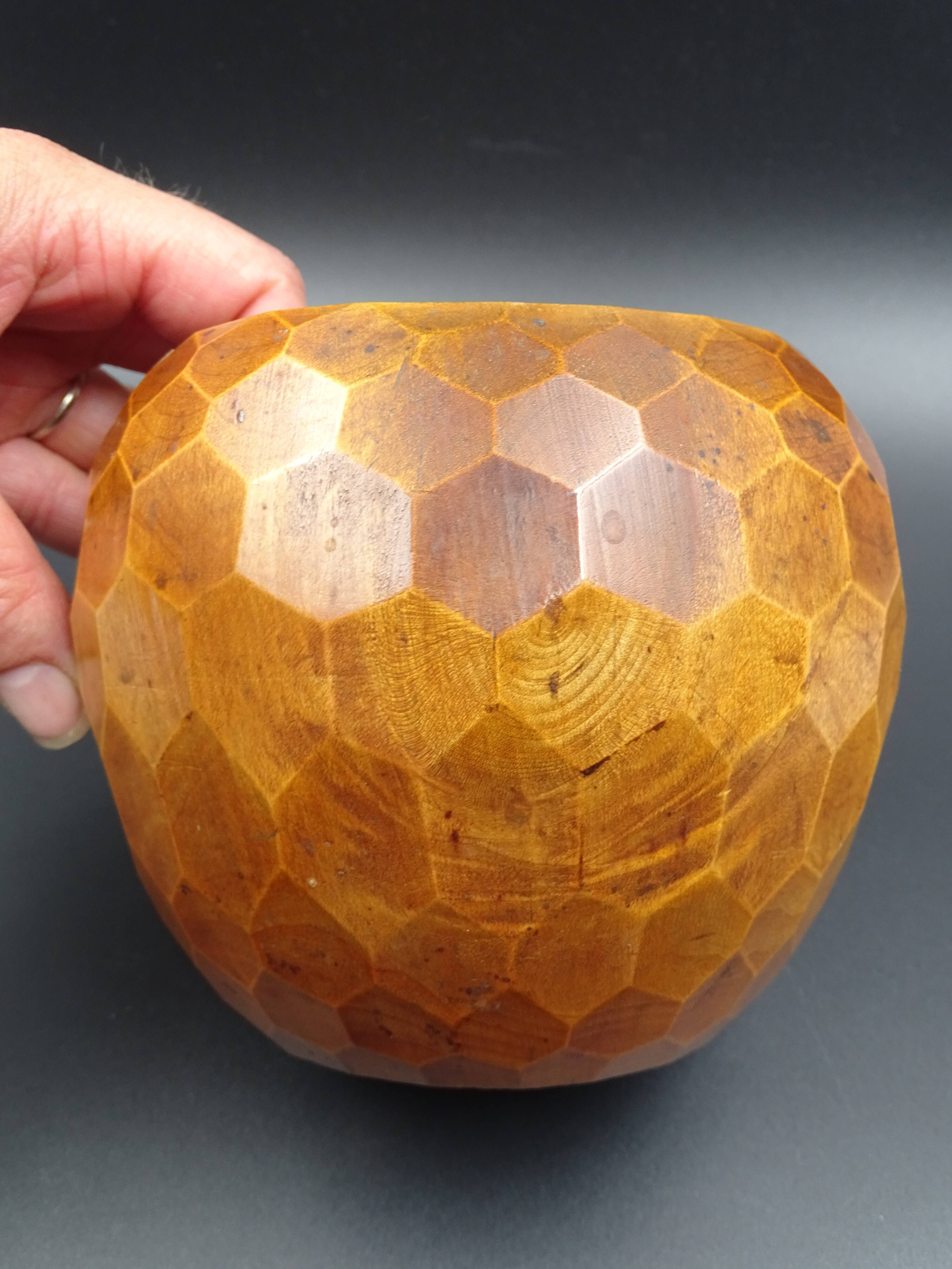 Wooden box- Decoration of cut sides - circa 1950