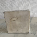 Square ashtray in white marble