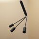 Frandsen pendant lamp black metal three arms 2000s