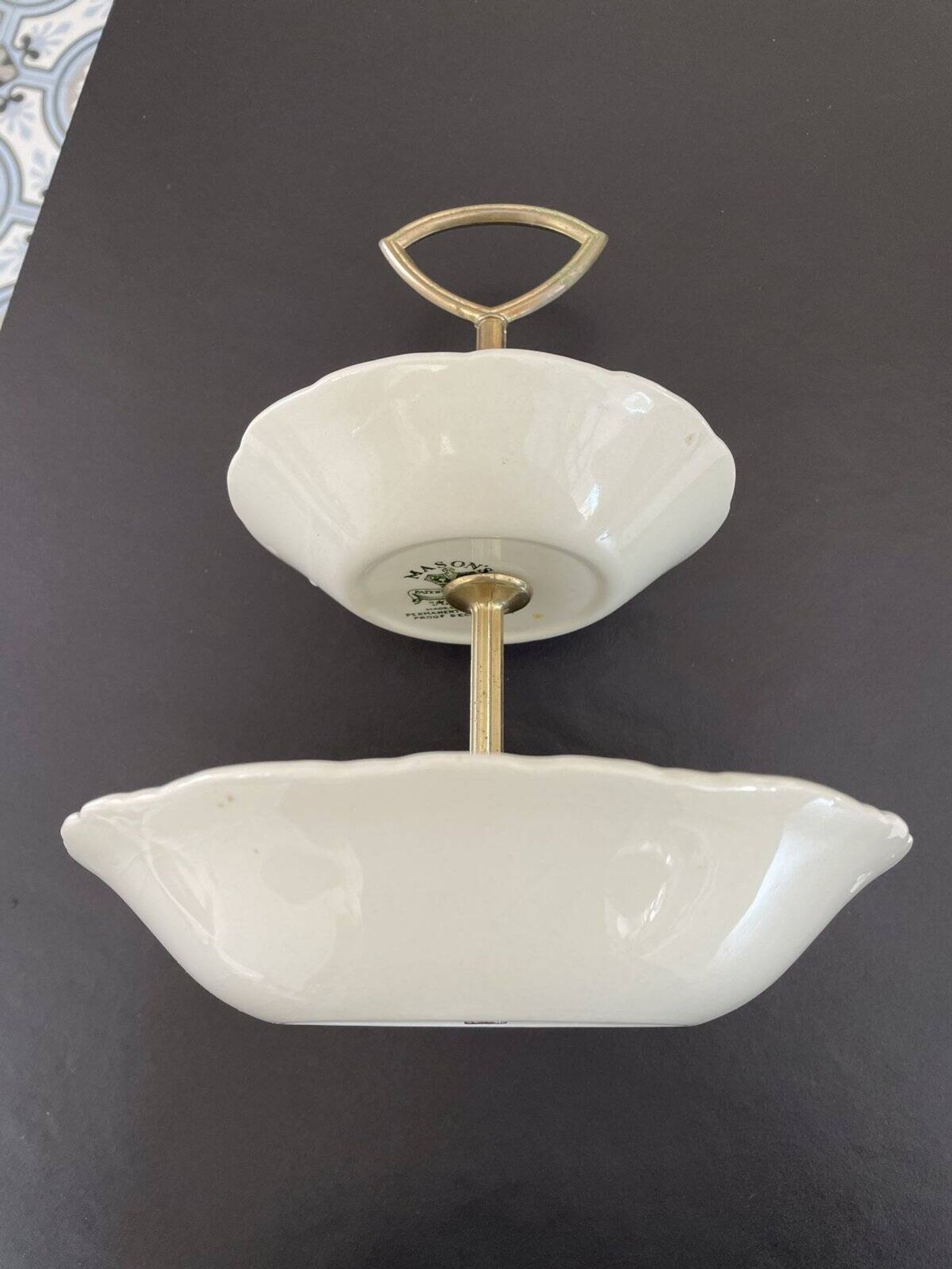 Serviteur 2 assiettes creuses MASONS modèle Manchu