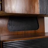 Pair of Italian cabinets in teak veneer. 1960s.