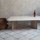 Table basse travertin