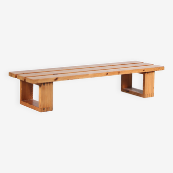 1970s Pine wooden bench by Ate van Apeldoorn voor Houtwerk Hattem, Netherlands