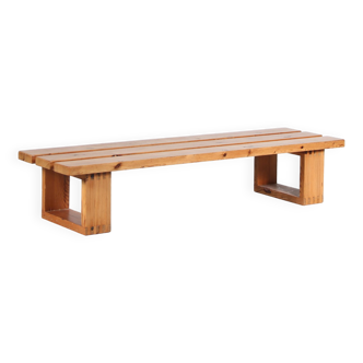 1970s Pine wooden bench by Ate van Apeldoorn voor Houtwerk Hattem, Netherlands