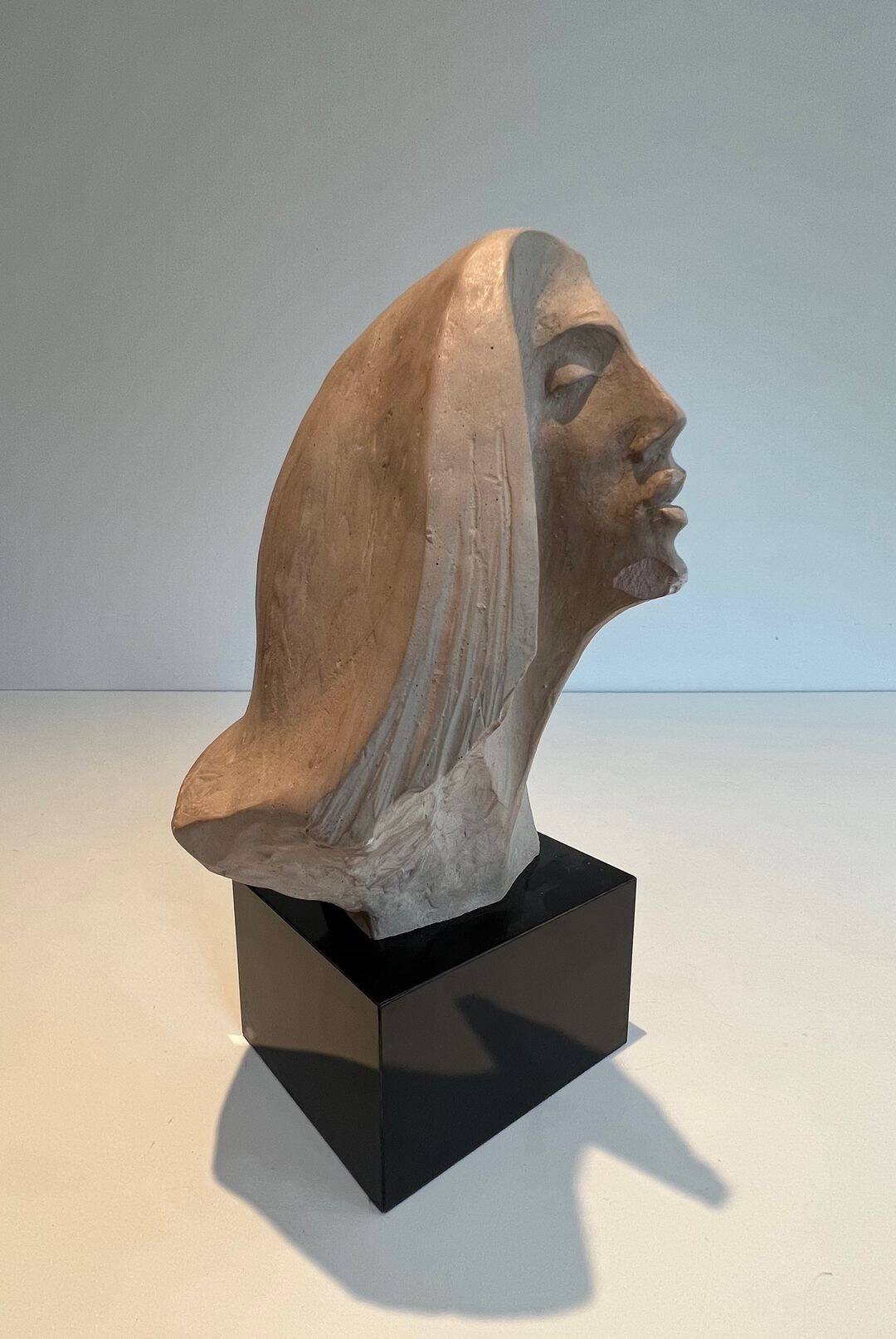Female Bust in Terracotta with Egyptian Spirit, Austin Productions, 1980