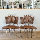 Suite of 6 “Petals” chairs circa 1970