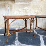 Vintage wicker tables two