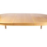 Oval Dining Table Model 140 Made In Oak & Brass By Borge Mogensen From 1950