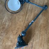 Jielde Loft wall lamp, 2 arms 40 and 25cm glossy granite with switch