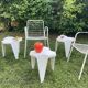 Vintage plastic side table