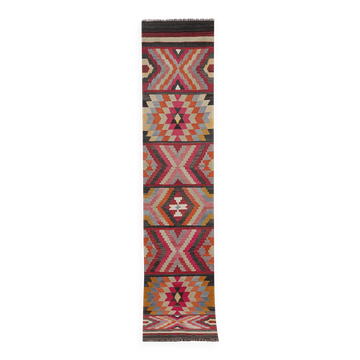 Tapis de couloir turc vintage 78x378 cm
