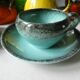 Keraluc Quimper France coffee service, 4 cups