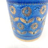 Bitossi Rimini blue and bronze vase
