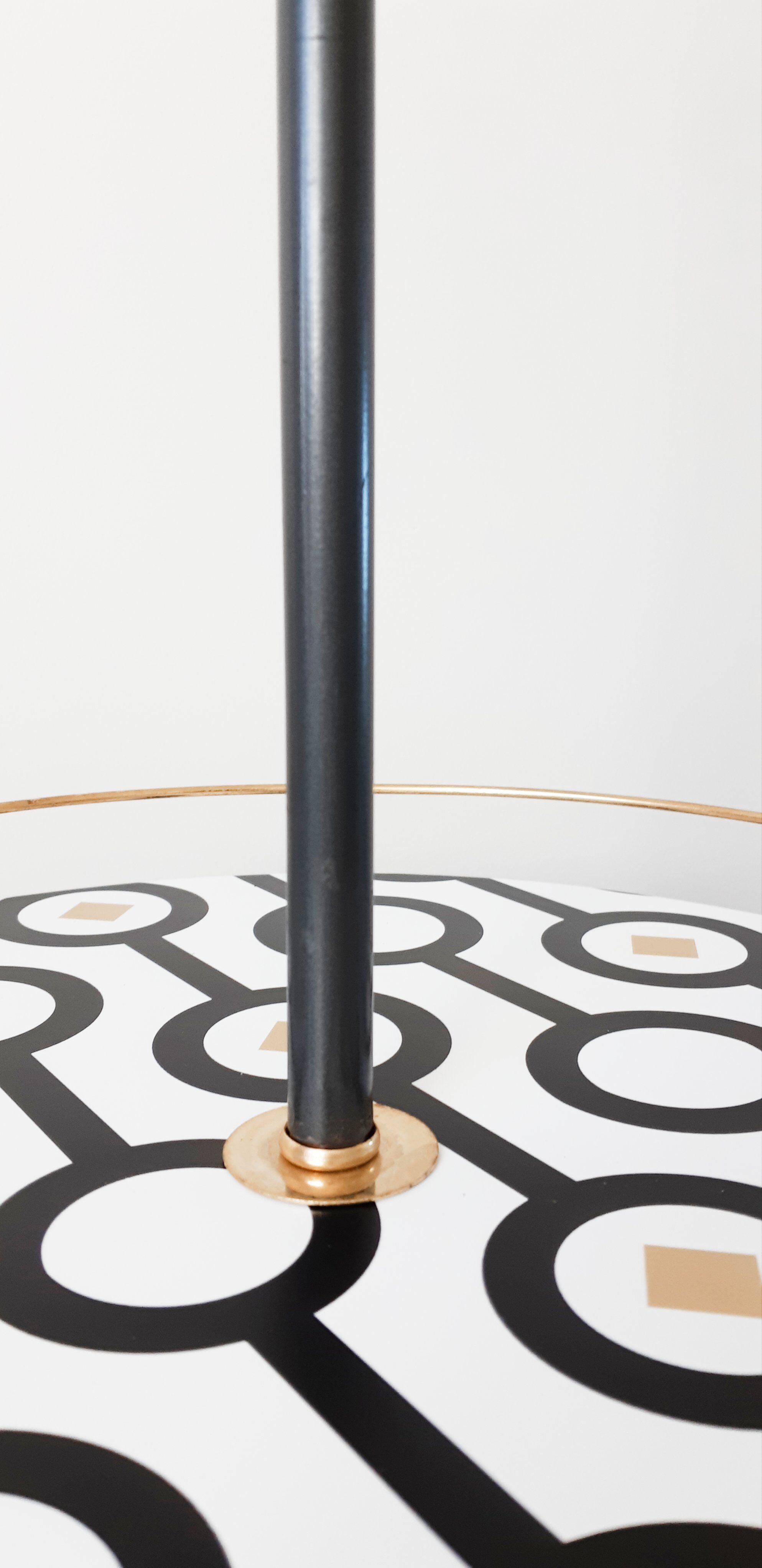 Lampadaire vintage tripode relooké