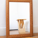 Mirror and its wooden frame