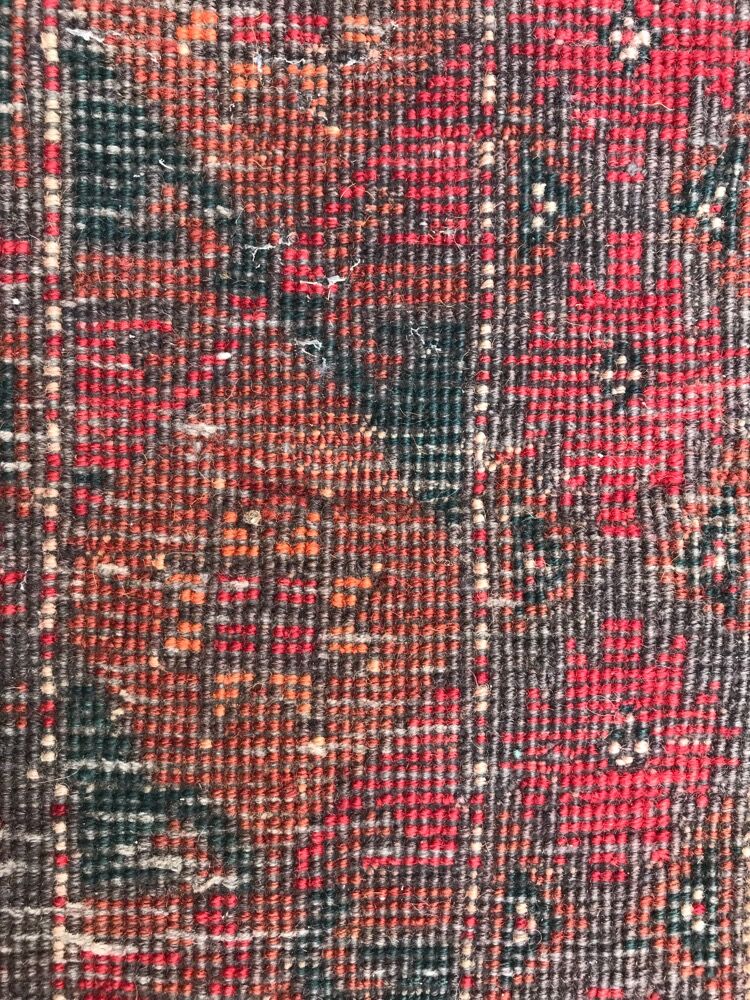 Afghan old rug Turkmen belutch handmade 110x220 cm