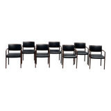7 dining chairs attr. to Niels Moller