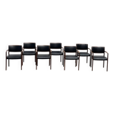 7 dining chairs attr. to Niels Moller