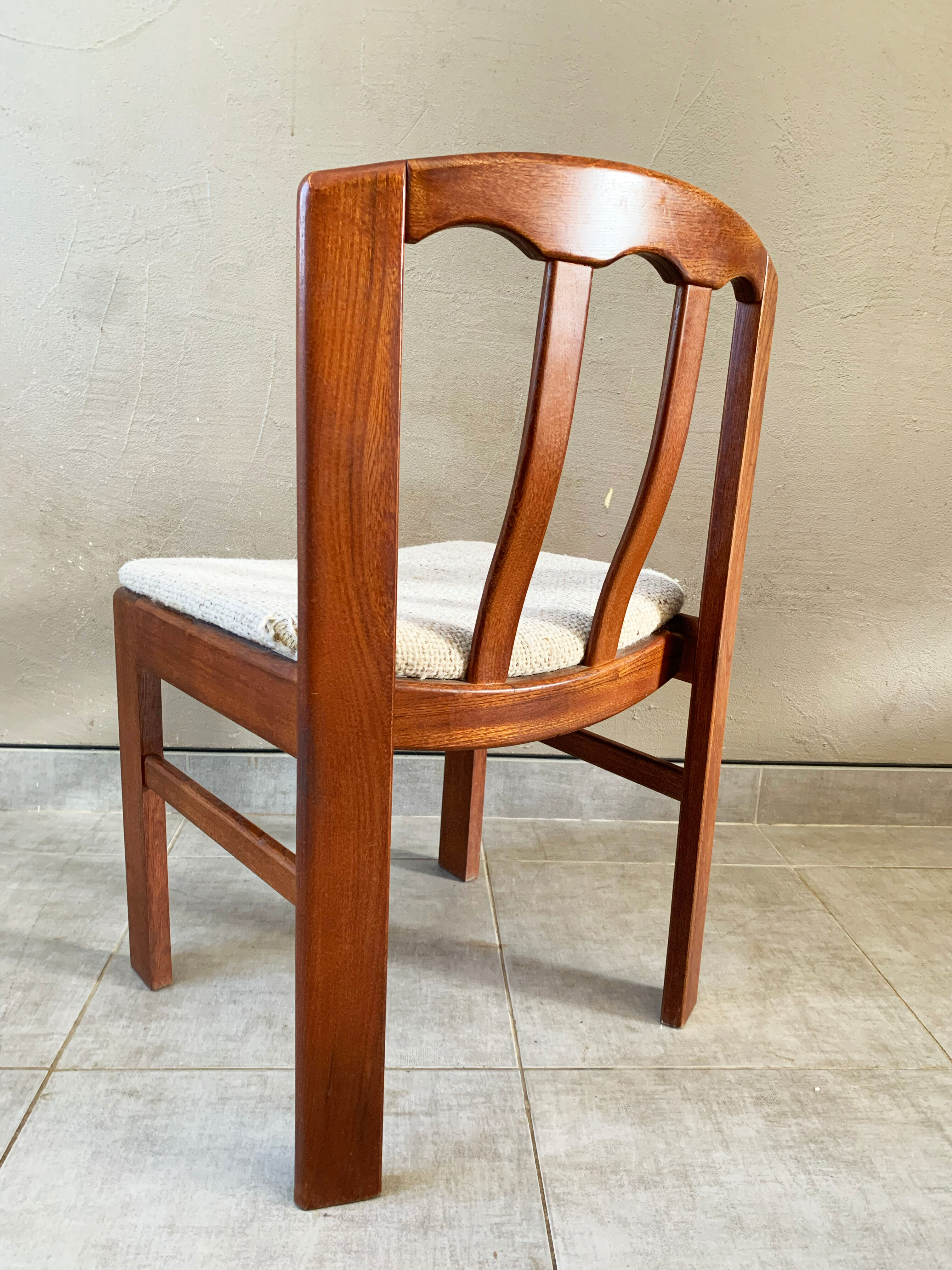Set of 4 Danish chairs, 60s teak