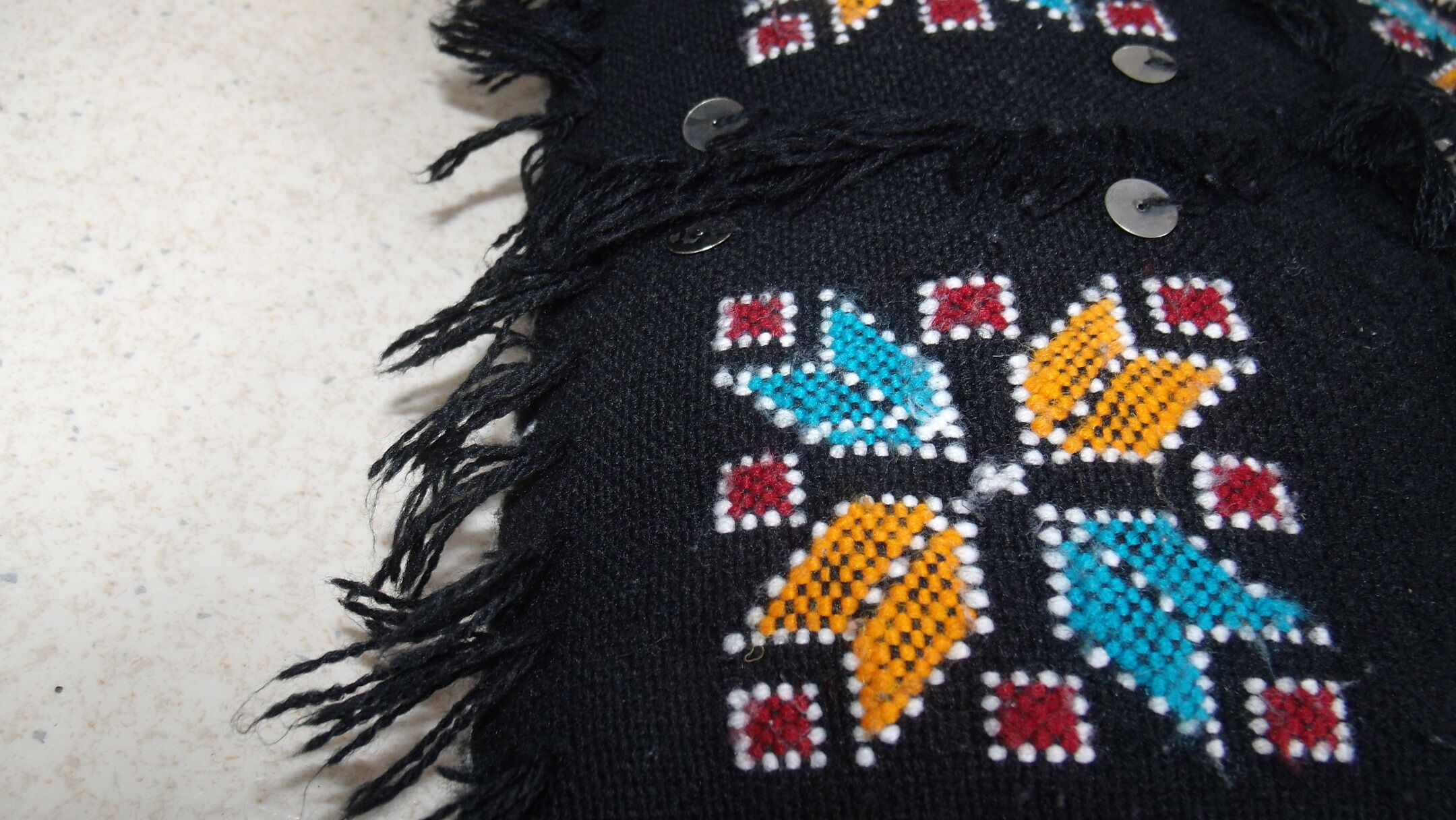 Berber cushion black Morocco