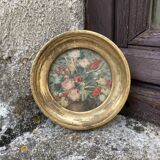 Small vintage golden frame