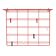 Red Metal Wire Hanging Coat Rack 1960s Holland