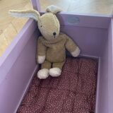 Doll bed on wheels // moulin roty walking trolley
