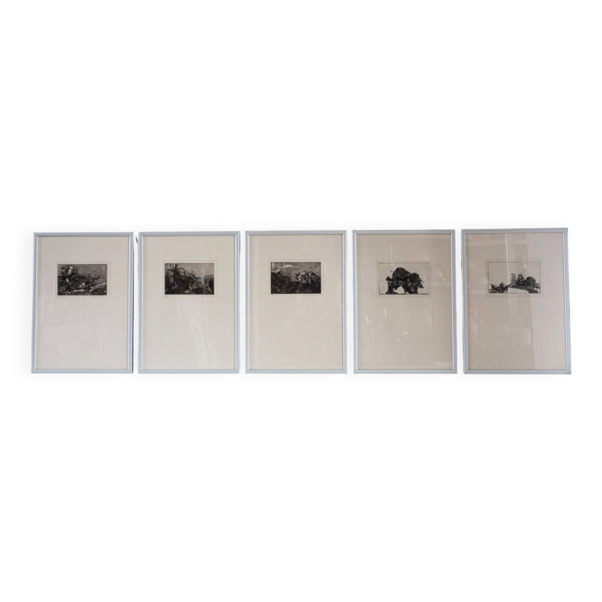 Ensemble de cinq gravures – Jan Prins, 1992