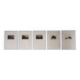 Set of five etchings – Jan Prins, 1992