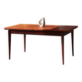 Vintage teak and afromosia dining table – extendable Scandinavian design