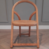 Suite of 4 Arca folding chairs by Gigi Sabadin for Crassevig 1970s