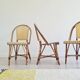 Chaises bistrot en rotin maison Hardy
