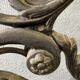 Antique cast iron hall stand, Victorian coat rack with marble base, ornate hall tree, 19th century