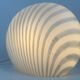 Peill & Putzler zebra shell table lamp
