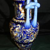 Gien vase with handles