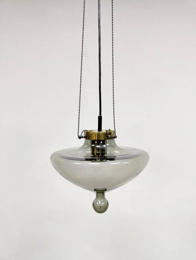 Vintage B-1052 High Chaparral pendant light for Raak Amsterdam, 1970s