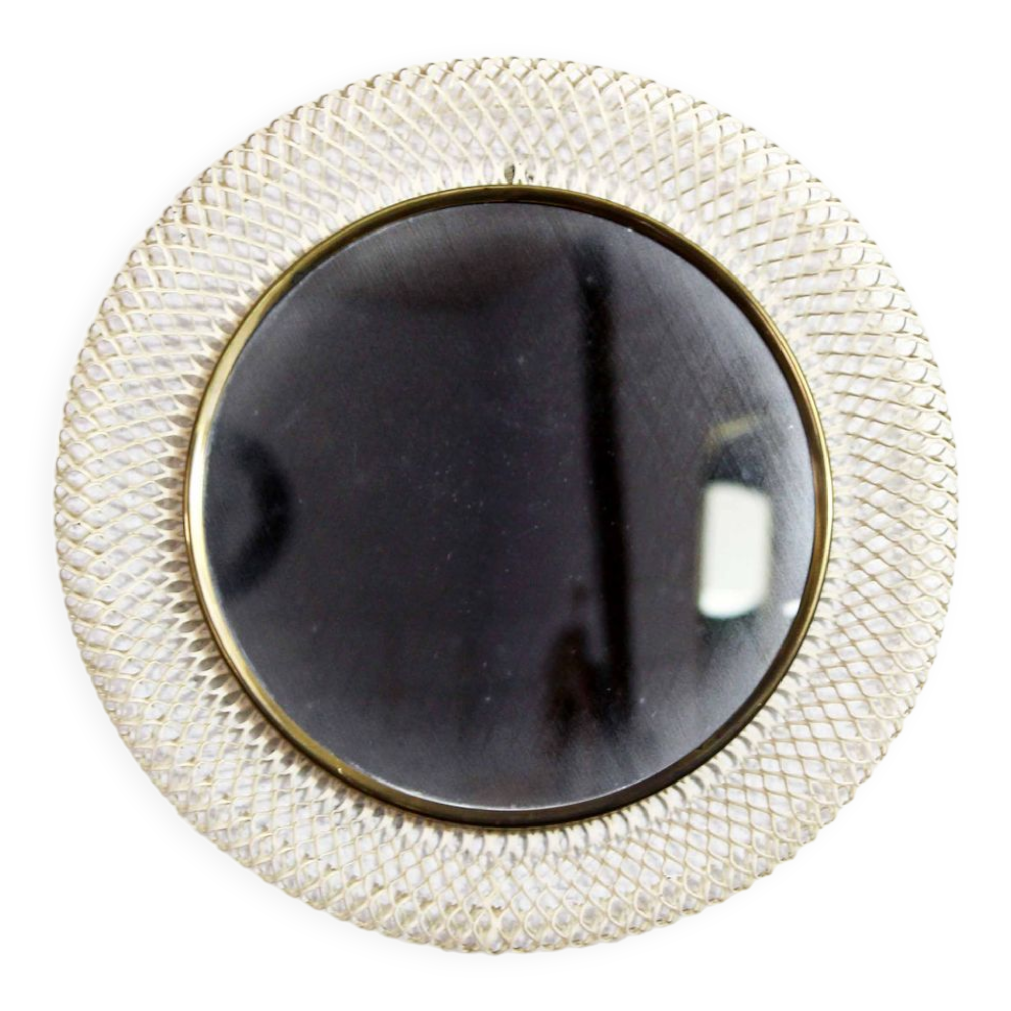 Round metal mirror 1950